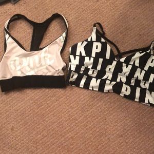 Pink victorious secret sport bras
